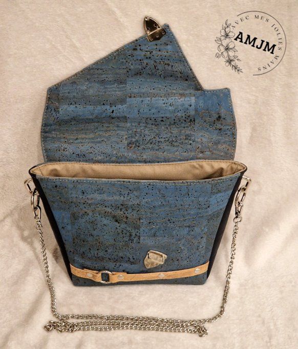 Sac Mini Nil bleu et papillons