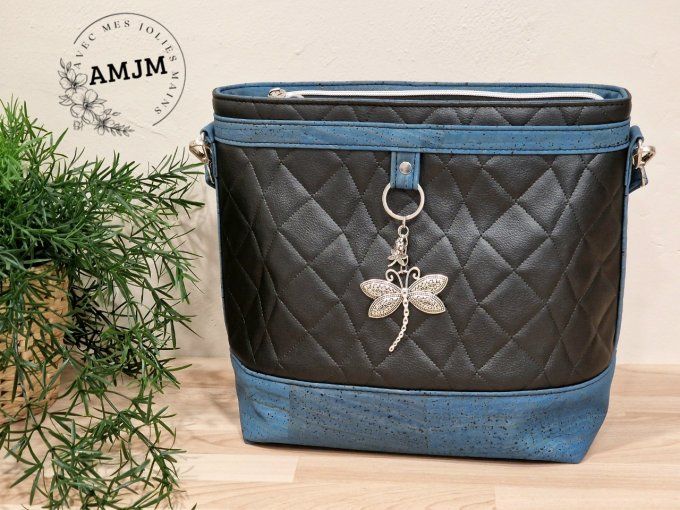 Sac Bamba libellule noir et bleu