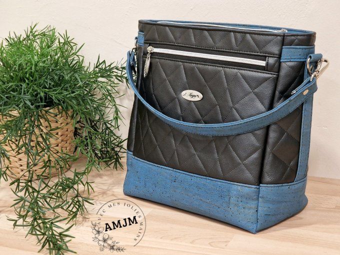 Sac Bamba libellule noir et bleu