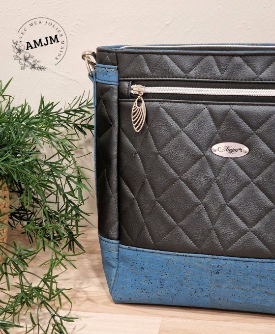 Sac Bamba libellule noir et bleu